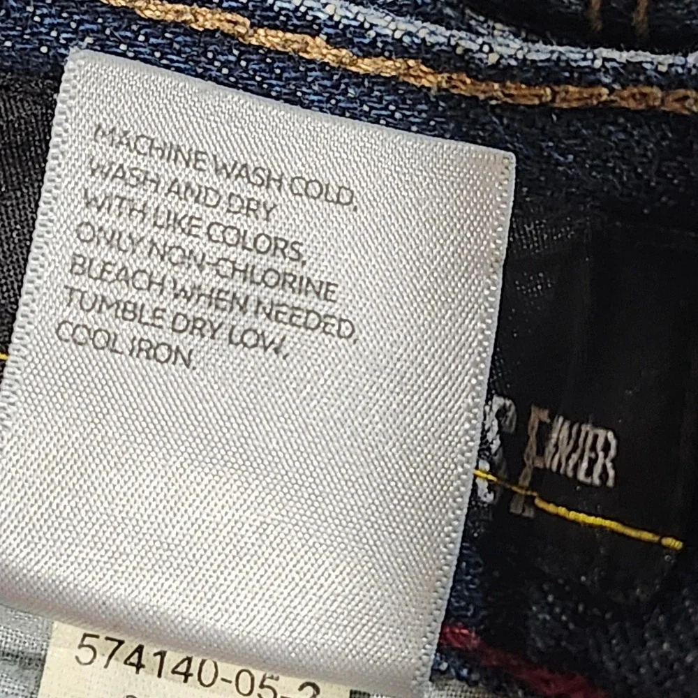 Old Navy Y2K Mens Loose Painter Jeans Blue 100% Cotton Utility Carpenter 33x34